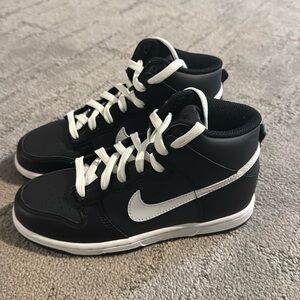 Kid's Nike Dunk High Anthracite White